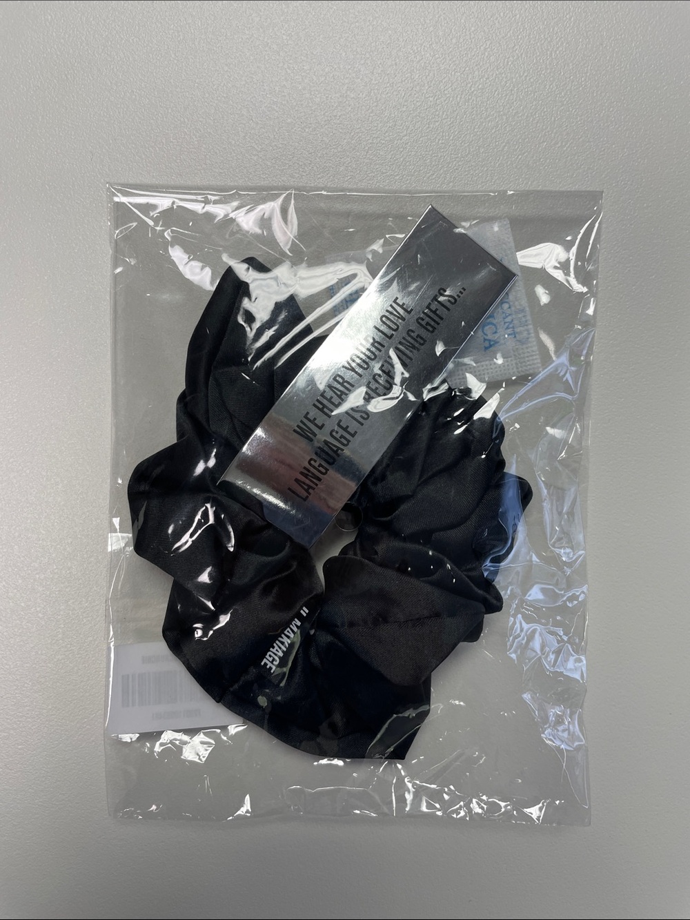 Mackage Black Satin Scrunchie Set